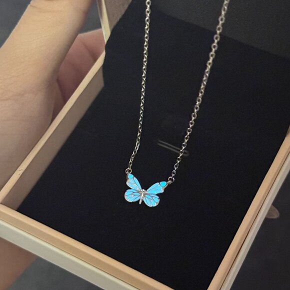 Silver Diamond Necklace – Fine Silver with Brilliant Detail - Picture 3 of 10